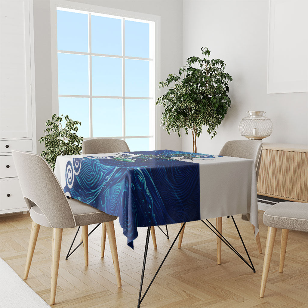 Torres Strait Islanders Nautical Compass Sea Life Tablecloth Indigenous Traditional Flag Pattern Tribal Marine Art