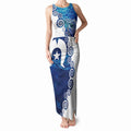 Torres Strait Islanders Nautical Compass Sea Life Tank Maxi Dress Indigenous Traditional Flag Pattern Tribal Marine Art