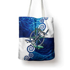Torres Strait Islanders Nautical Compass Sea Life Tote Bag Indigenous Traditional Flag Pattern Tribal Marine Art