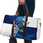 Torres Strait Islanders Nautical Compass Sea Life Travel Bag Indigenous Traditional Flag Pattern Tribal Marine Art