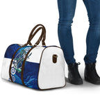 Torres Strait Islanders Nautical Compass Sea Life Travel Bag Indigenous Traditional Flag Pattern Tribal Marine Art