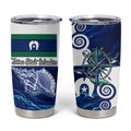Torres Strait Islanders Nautical Compass Sea Life Tumbler Cup Indigenous Traditional Flag Pattern Tribal Marine Art