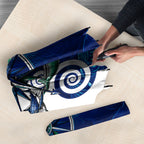 Torres Strait Islanders Nautical Compass Sea Life Umbrella Indigenous Traditional Flag Pattern Tribal Marine Art