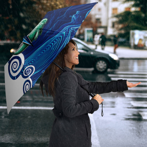 Torres Strait Islanders Nautical Compass Sea Life Umbrella Indigenous Traditional Flag Pattern Tribal Marine Art