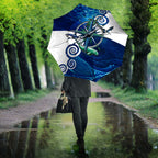 Torres Strait Islanders Nautical Compass Sea Life Umbrella Indigenous Traditional Flag Pattern Tribal Marine Art