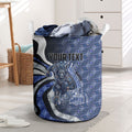 Personalised North Melbourne Kangaroos Laundry Basket Trippy Psychedelic Abstract Art Mascot Football Fans
