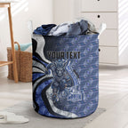 Personalised North Melbourne Kangaroos Laundry Basket Trippy Psychedelic Abstract Art Mascot Football Fans