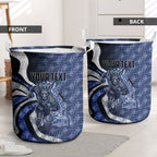 Personalised North Melbourne Kangaroos Laundry Basket Trippy Psychedelic Abstract Art Mascot Football Fans