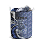 Personalised North Melbourne Kangaroos Laundry Basket Trippy Psychedelic Abstract Art Mascot Football Fans