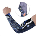 Personalised North Melbourne Kangaroos Arm Sleeves Trippy Psychedelic Abstract Art Mascot Football Fans