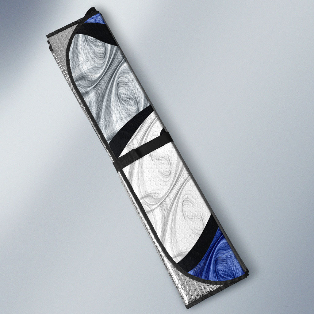 Personalised North Melbourne Kangaroos Auto Sun Shade Trippy Psychedelic Abstract Art Mascot Football Fans