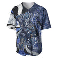 Personalised North Melbourne Kangaroos Baseball Jersey Trippy Psychedelic Abstract Art Mascot Football Fans