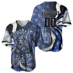 Personalised North Melbourne Kangaroos Baseball Jersey Trippy Psychedelic Abstract Art Mascot Football Fans