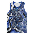Personalised North Melbourne Kangaroos Basketball Jersey Trippy Psychedelic Abstract Art Mascot Football Fans