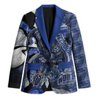 Personalised North Melbourne Kangaroos Blazer Trippy Psychedelic Abstract Art Mascot Football Fans