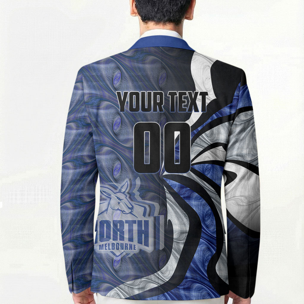 Personalised North Melbourne Kangaroos Blazer Trippy Psychedelic Abstract Art Mascot Football Fans