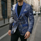 Personalised North Melbourne Kangaroos Blazer Trippy Psychedelic Abstract Art Mascot Football Fans
