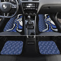 Personalised North Melbourne Kangaroos Car Mats Trippy Psychedelic Abstract Art Mascot Football Fans