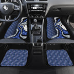 Personalised North Melbourne Kangaroos Car Mats Trippy Psychedelic Abstract Art Mascot Football Fans