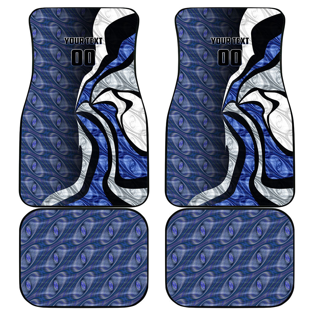 Personalised North Melbourne Kangaroos Car Mats Trippy Psychedelic Abstract Art Mascot Football Fans