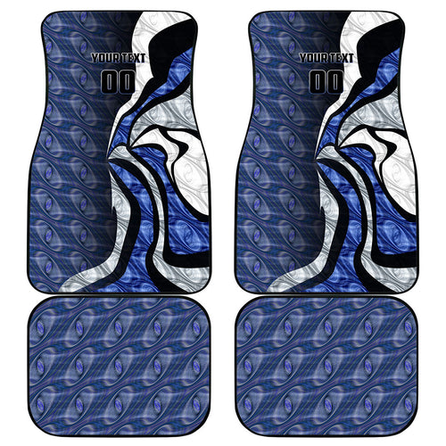 Personalised North Melbourne Kangaroos Car Mats Trippy Psychedelic Abstract Art Mascot Football Fans