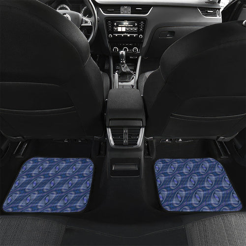 Personalised North Melbourne Kangaroos Car Mats Trippy Psychedelic Abstract Art Mascot Football Fans