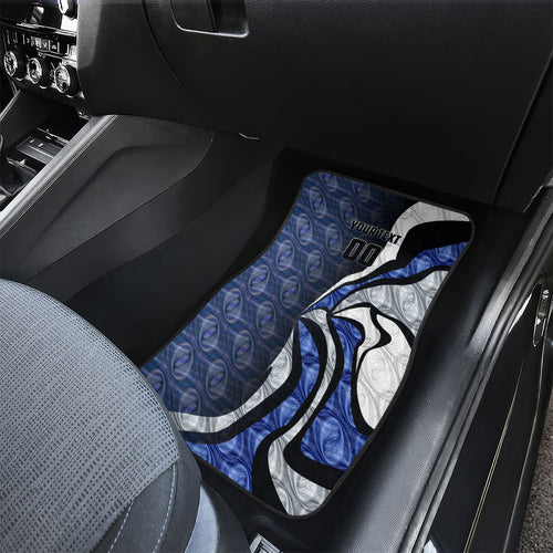 Personalised North Melbourne Kangaroos Car Mats Trippy Psychedelic Abstract Art Mascot Football Fans