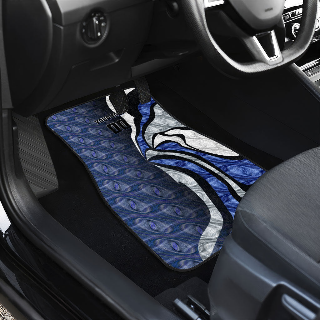 Personalised North Melbourne Kangaroos Car Mats Trippy Psychedelic Abstract Art Mascot Football Fans