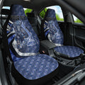 Personalised North Melbourne Kangaroos Car Seat Cover Trippy Psychedelic Abstract Art Mascot Football Fans