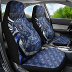 Personalised North Melbourne Kangaroos Car Seat Cover Trippy Psychedelic Abstract Art Mascot Football Fans
