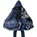 Personalised North Melbourne Kangaroos Cloak Trippy Psychedelic Abstract Art Mascot Football Fans