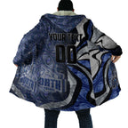 Personalised North Melbourne Kangaroos Cloak Trippy Psychedelic Abstract Art Mascot Football Fans