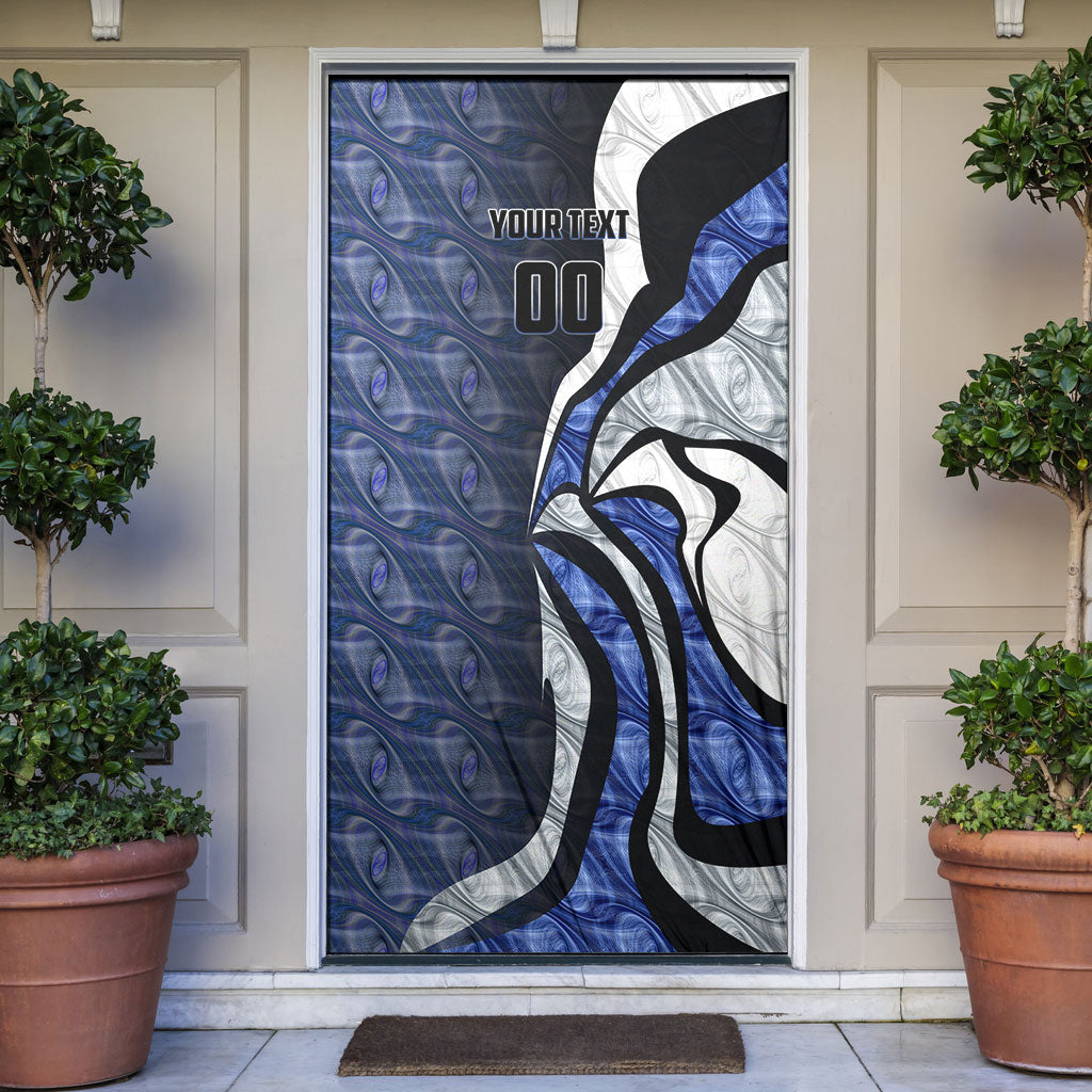 Personalised North Melbourne Kangaroos Door Cover Trippy Psychedelic Abstract Art Mascot Football Fans