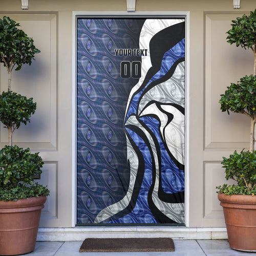 Personalised North Melbourne Kangaroos Door Cover Trippy Psychedelic Abstract Art Mascot Football Fans
