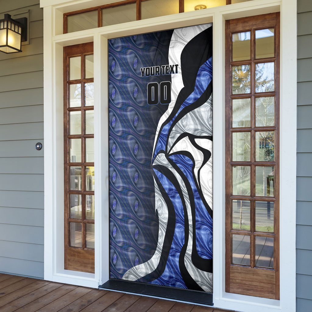 Personalised North Melbourne Kangaroos Door Cover Trippy Psychedelic Abstract Art Mascot Football Fans