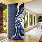 Personalised North Melbourne Kangaroos Door Cover Trippy Psychedelic Abstract Art Mascot Football Fans