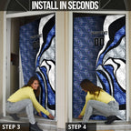 Personalised North Melbourne Kangaroos Door Cover Trippy Psychedelic Abstract Art Mascot Football Fans