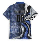 Personalised North Melbourne Kangaroos Hawaiian Shirt Trippy Psychedelic Abstract Art Mascot Football Fans