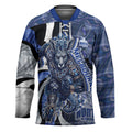 Personalised North Melbourne Kangaroos Hockey Jersey Trippy Psychedelic Abstract Art Mascot Football Fans