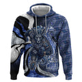 Personalised North Melbourne Kangaroos Hoodie Trippy Psychedelic Abstract Art Mascot Football Fans