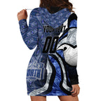Personalised North Melbourne Kangaroos Hoodie Dress Trippy Psychedelic Abstract Art Mascot Football Fans