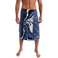 Personalised North Melbourne Kangaroos Lavalava Trippy Psychedelic Abstract Art Mascot Football Fans