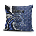 Personalised North Melbourne Kangaroos Pillow Cover Trippy Psychedelic Abstract Art Mascot Football Fans