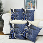Personalised North Melbourne Kangaroos Pillow Cover Trippy Psychedelic Abstract Art Mascot Football Fans