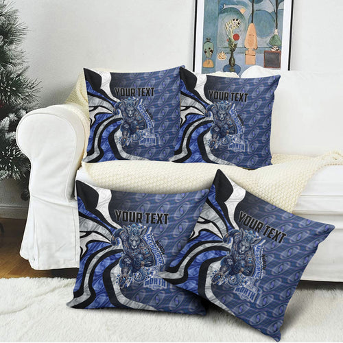 Personalised North Melbourne Kangaroos Pillow Cover Trippy Psychedelic Abstract Art Mascot Football Fans