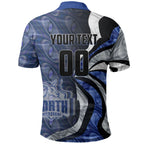 Personalised North Melbourne Kangaroos Polo Shirt Trippy Psychedelic Abstract Art Mascot Football Fans