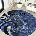 Personalised North Melbourne Kangaroos Round Carpet Trippy Psychedelic Abstract Art Mascot Football Fans