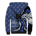 Personalised North Melbourne Kangaroos Sherpa Hoodie Trippy Psychedelic Abstract Art Mascot Football Fans