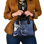 Personalised North Melbourne Kangaroos Shoulder Handbag Trippy Psychedelic Abstract Art Mascot Football Fans