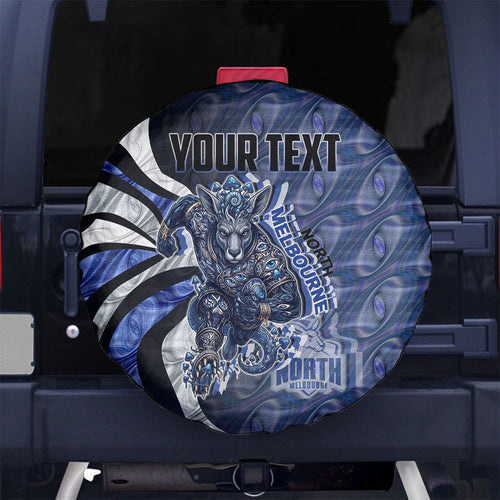 Personalised North Melbourne Kangaroos Spare Tire Cover Trippy Psychedelic Abstract Art Mascot Football Fans